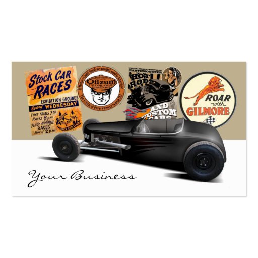 Hot Rod Reunion Business Cards (front side)