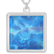 Hot Rod Skull and Flames necklaces