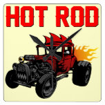 Hot Rod Wall Clock
