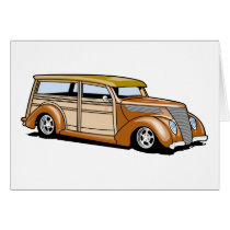 Hot Rod Woodie cards