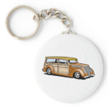 Hot Rod Woodie Key Chains