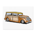 Hot Rod Woodie postcards by hotrodshirts Hot Rod Woodie postcards