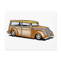 Hot Rod Woodie postcards