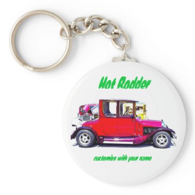 Hot Rodder's keychains Great gifts personalize with your name