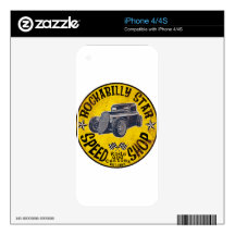 Hot Rods Skin For The iPhone 4
