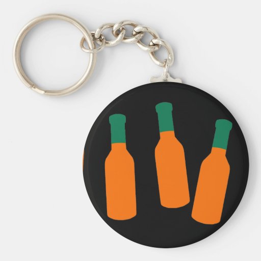 Hot Sauce Bottles Keychain Zazzle