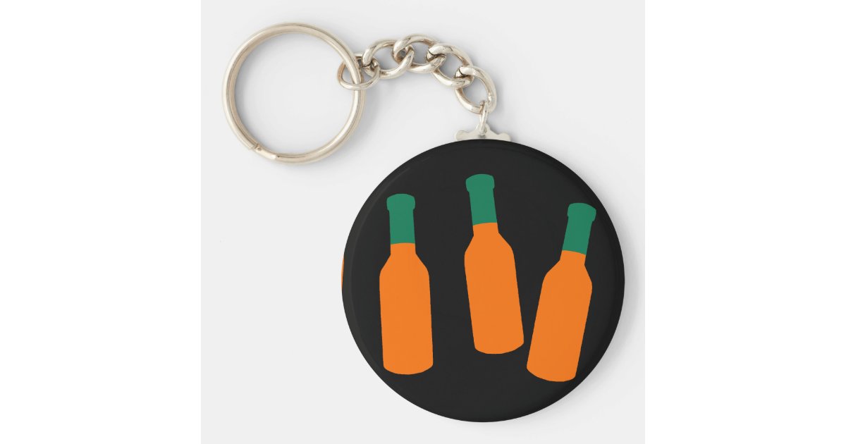 Hot Sauce Bottles Keychain Zazzle