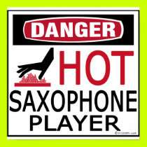 Hot Saxophone Player posters