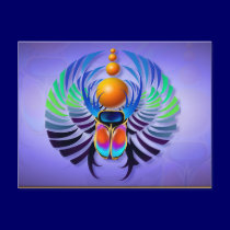 Hot Scarab light Postcard postcards