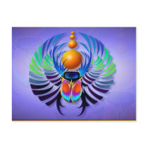 Hot Scarab light Postcard