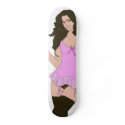 hot sexy babe skateboards
