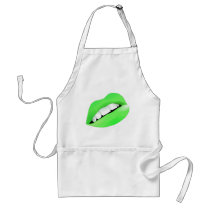 Hot Sexy Full Color Female Lips Mouth Aprons