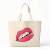 Hot Sexy Full Color Female Lips Mouth Bag