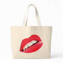 Hot Sexy Full Color Female Lips Mouth Bag