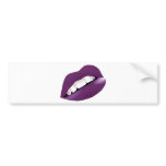 Hot Sexy Full Color Female Lips Mouth Bumper Stickers