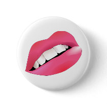 Hot Sexy Full Color Female Lips Mouth Button