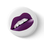 Hot Sexy Full Color Female Lips Mouth Pinback Buttons
