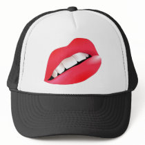 Hot Sexy Full Color Female Lips Mouth Hats