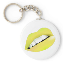 Hot Sexy Full Color Female Lips Mouth Key Chain