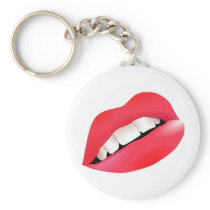 Hot Sexy Full Color Female Lips Mouth Key Chains