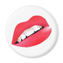 Hot Sexy Full Color Female Lips Mouth Refrigerator Magnet