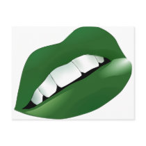 Hot Sexy Full Color Female Lips Mouth Post Cards