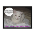 Hot Sheets postcards