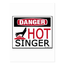 Hot Singer Postcard
