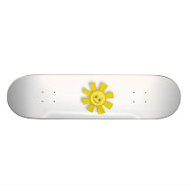 Hot Smiling Sun Custom Skateboard
