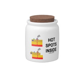 Hot Spots Inside (Geology Volcanology Attitude) Candy Jars