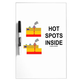 Hot Spots Inside (Geology Volcanology Attitude) Dry Erase Boards