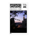 Hot Springs, Arkansas at Dusk postage