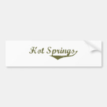 Hot Springs  Revolution t shirts Bumper Sticker