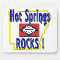 Hot Springs Rocks ! (blue) mousepads
