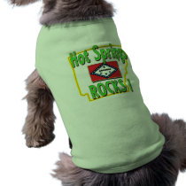 Hot Springs Rocks ! (green) pet clothing by ArkansasDotCom Hot Springs Rocks ! (green) pet clothing