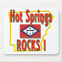 Hot Springs Rocks ! (red) mousepads