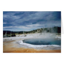 Hot Springs-Yellowstone Greeting Card