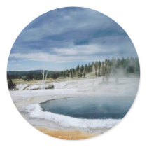 Hot Springs-Yellowstone stickers by quetzal323 Hot Springs-Yellowstone stickers