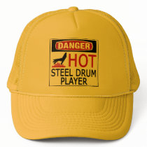Hot Steel Drum Player hats by Danger_Instrument Hot Steel Drum Player hats