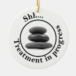 Hot Stone Massage Do Not Disturb Ornament