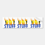 Hot Stuff and Flames Bumper Stickers