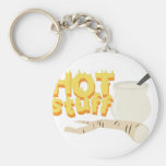 Hot Stuff Basic Round Button Keychain