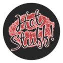 Hot stuff glitter lips stickers