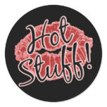 Hot stuff glitter lips stickers