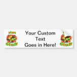 Hot Stuff Hot Pepper Photograph With Text Bumper Stickers