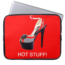 HOT STUFF LAPTOP SLEEVE- RED SHOES HOT!