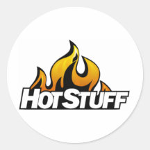 Hot Stuff produckt Round Stickers
