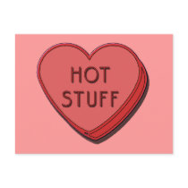 HOT STUFF RED POSTCARD by postcardsfromtheedge HOT STUFF RED POSTCARD