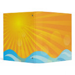 Hot Summer Background Vinyl Binder