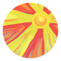 Hot Sun Rays Sticker